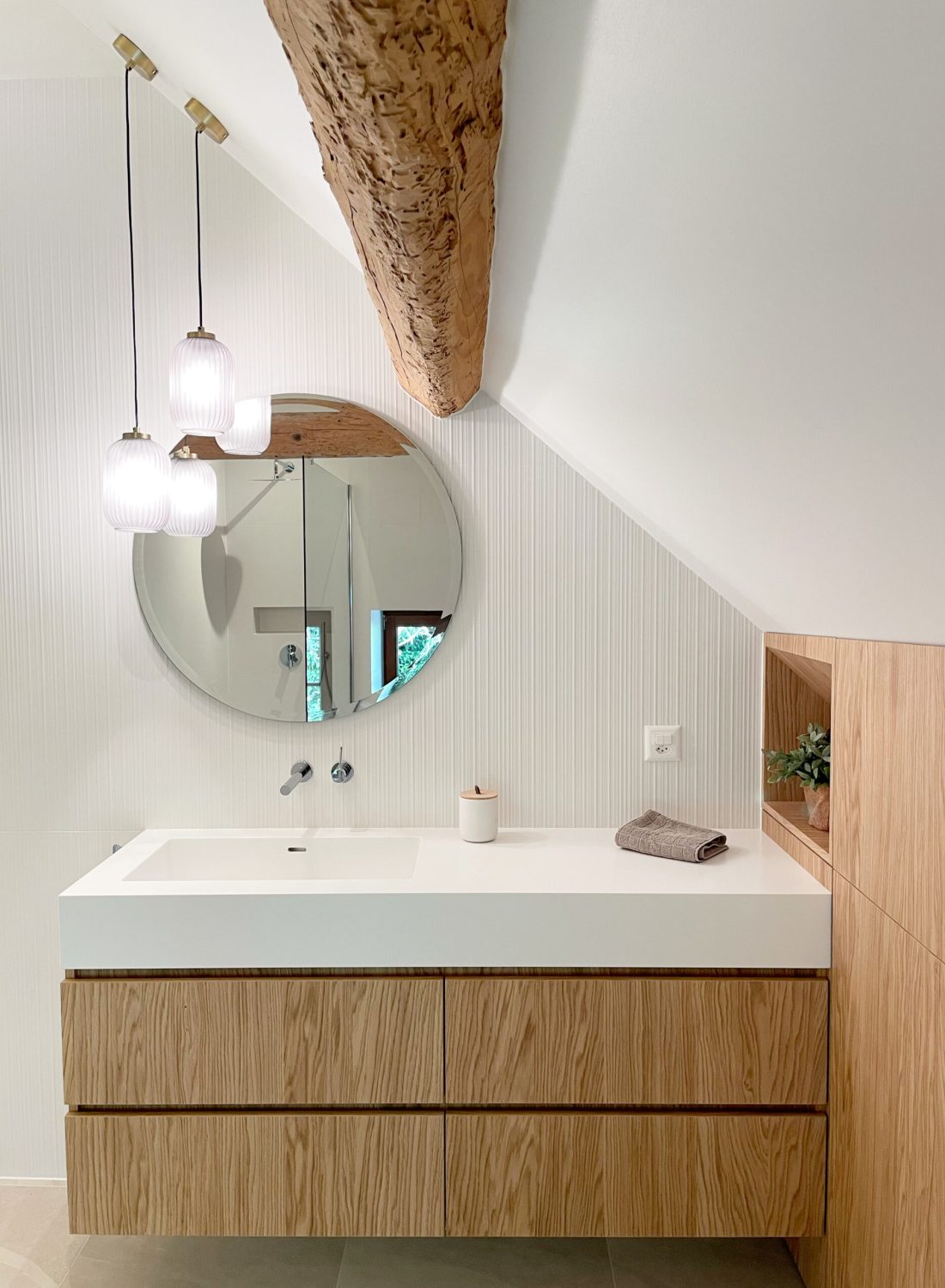 salle de bain - sdb - sdd - WC - toilette - rénovation - lampes
